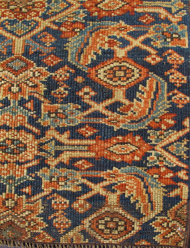 Antique Persian Sultanabad/Mahal Rug in Blue Background in Multi Colors Antique Persian Sultanabad Rug in Blue Background in Multi Colors. rug 10 - KE - 1012, country of origin / type: Iran / Sultanbad, circa 1890. This antique Sultanabad - ma... - Keivan Woven Arts10 - KE - 1012 - 2307Rug
