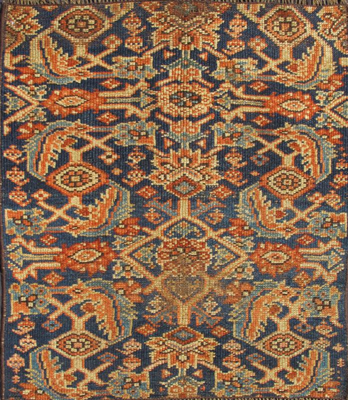Antique Persian Sultanabad/Mahal Rug in Blue Background in Multi Colors Antique Persian Sultanabad Rug in Blue Background in Multi Colors. rug 10 - KE - 1012, country of origin / type: Iran / Sultanbad, circa 1890. This antique Sultanabad - ma... - Keivan Woven Arts10 - KE - 1012 - 2307Rug