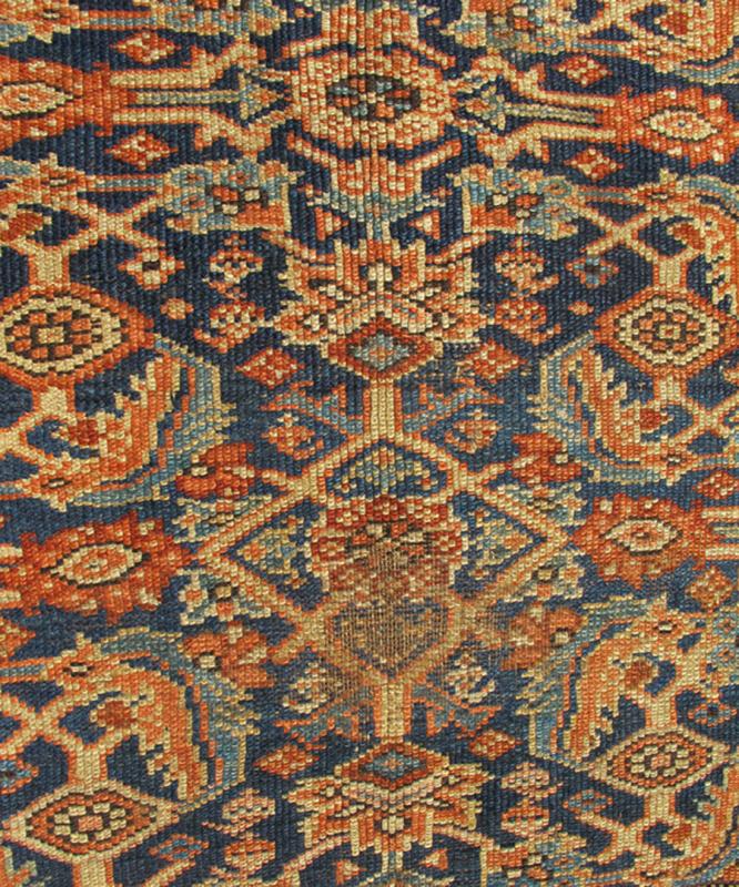Antique Persian Sultanabad/Mahal Rug in Blue Background in Multi Colors Antique Persian Sultanabad Rug in Blue Background in Multi Colors. rug 10 - KE - 1012, country of origin / type: Iran / Sultanbad, circa 1890. This antique Sultanabad - ma... - Keivan Woven Arts10 - KE - 1012 - 2307Rug