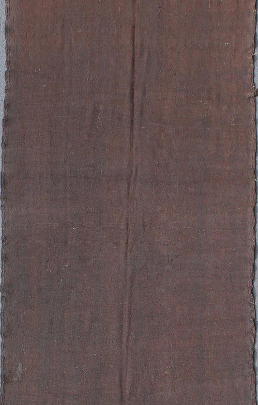 Very Long and Wide Moroccan Kilim Gallery Runner in Solid Brown Moroccan Kilim Runner with Fringe Detail, Keivan Woven Arts / rug 13 - 0402, country of origin / type: Morocco / Moroccan, circa Mid - 20th century. Measures: 6'1 x 20'4. ... - Keivan Woven Arts13 - 0402 - 4188