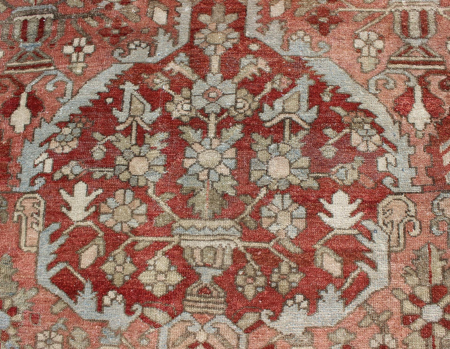 Antique Persian Large Bakhtiari Rug with Tiered Sub - Geometric Medallions. Antique Persian Bakhtiari rug with tiered sub - geometric medallions and motifs. Keivan Woven Arts / rug 17 - 0101, country of origin / type: Iran / Bakhtiari, circa 1920 ... - Keivan Woven Arts17 - 0101 - 8301Rug