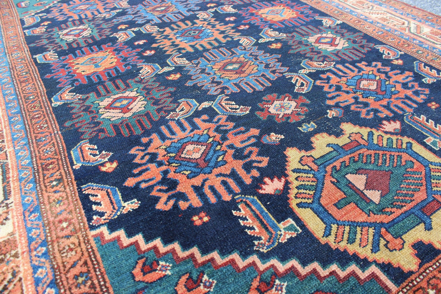 Antique Persian Malayer Carpet with Colorful, All - Over Sub - Geometric Design. rug 17 - 0601, country of origin / type: Iran / Malayer, circa 1910. This magnificent antique Persian Malayer carpet bears a beautiful, all - over sub - geometric design paired ... - Keivan Woven Arts17 - 0601 - 8559Rug