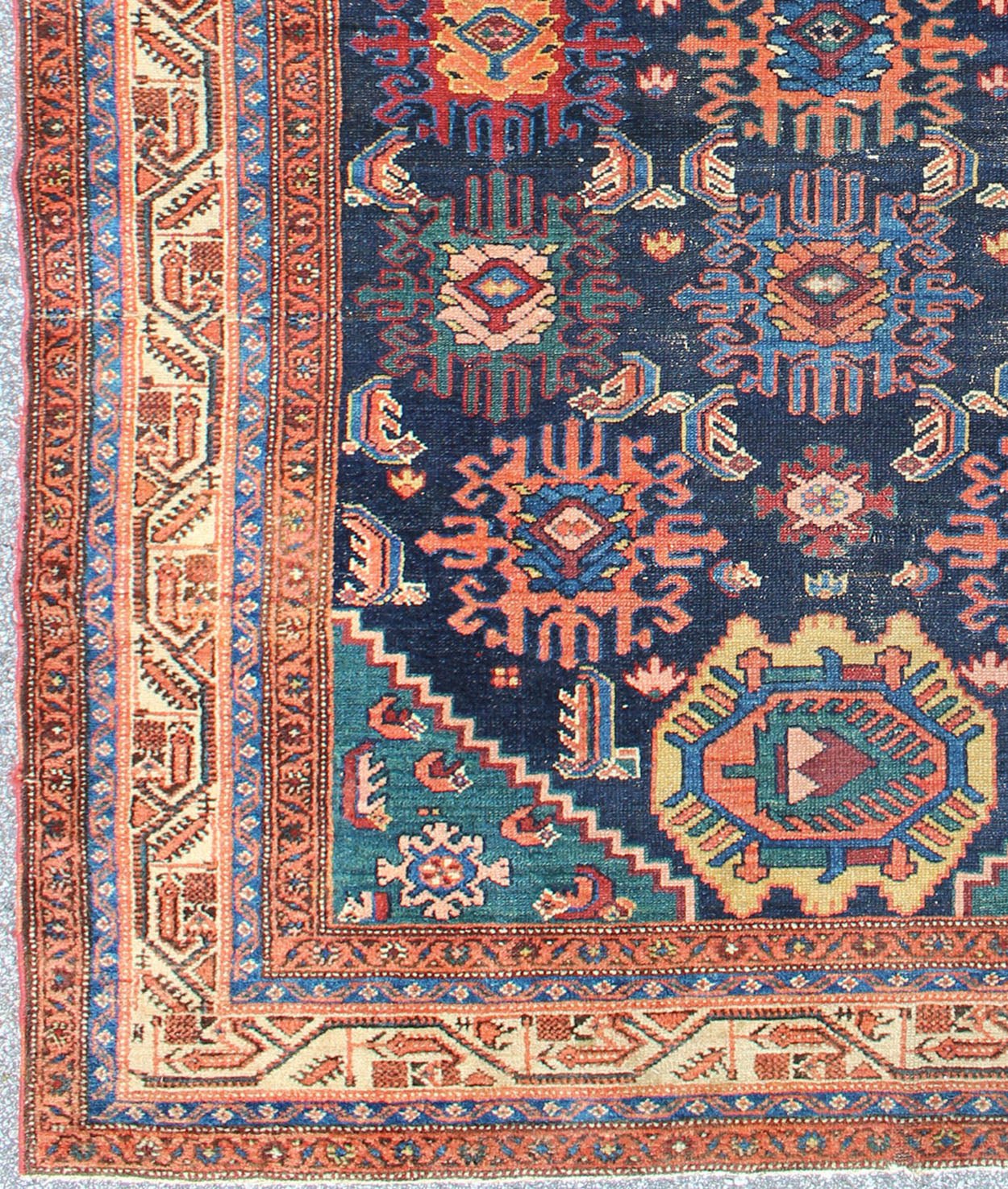 Antique Persian Malayer Carpet with Colorful, All - Over Sub - Geometric Design. rug 17 - 0601, country of origin / type: Iran / Malayer, circa 1910. This magnificent antique Persian Malayer carpet bears a beautiful, all - over sub - geometric design paired ... - Keivan Woven Arts17 - 0601 - 8559Rug
