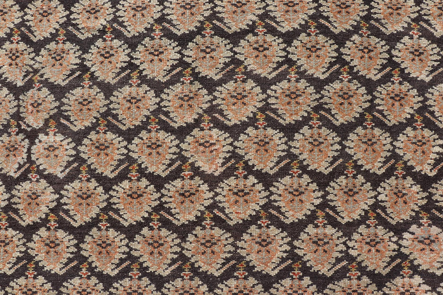 Red and blue Persian Sultanabad Mahal Antique rug with small - scale all - over Design. Keivan Woven Arts / rug 19 - 0501, country of origin / type: Iran / Sultanabad Mahal, circa 1920 Measures: 10'3 x 15'2 - Keivan Woven Arts19 - 0501 - 15477 - G - 2708Rug