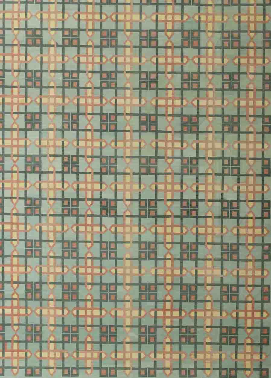 Large Vintage Indian Flat - Weave Cotton Dhurrie Rug from Mid - 20th Century. Large cotton Dhurrie in large scale checkerboard design, Indian Dhurrie, rug 19 - 0604, country of origin / type: India / Dhurrie, circa 1960 This flat - woven designe... - Keivan Woven Arts19 - 0604 - 11479Rug