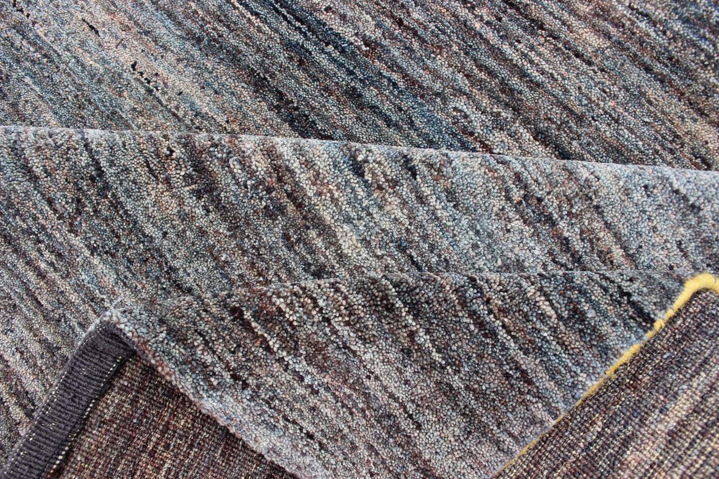 Fine Modern Rug in Variegated Design by Keivan Woven Arts. Modern Rug, rug 19 - 0838, Keivan Woven Arts country of origin / type: Afghanistan / Modern Design Rug Measures: 8' x 10'2 This finely woven rug displays a modern and minimalist design with... - Keivan Woven Arts19 - 0838 - 11723Rug