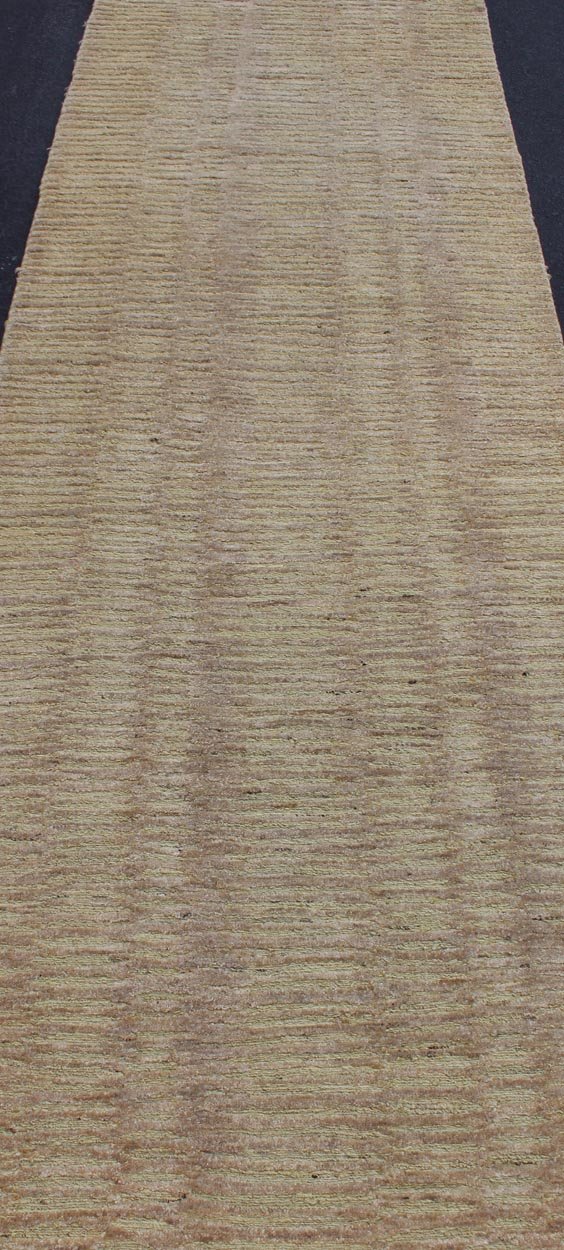 Modern Wool and Silk Runner from Nepal with All - Over Design Variegated design Tibetan Modern runner. Keivan Woven Arts / rug 19 - 0840, country of origin / type: Nepal / Modern This rug from Nepal is made from wool and silk and features an ... - Keivan Woven Arts19 - 0840 - 11695Rug