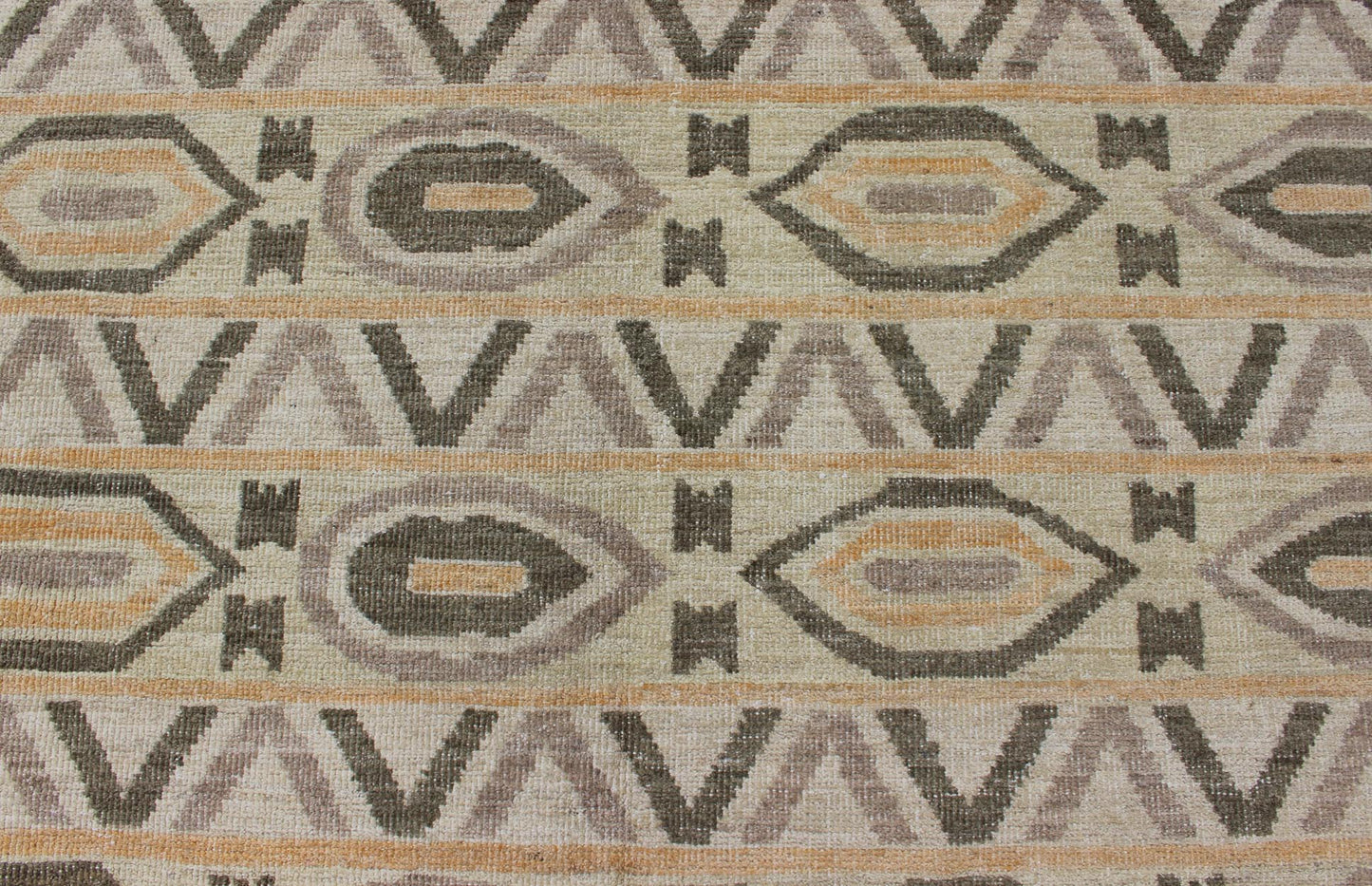 Tribal Modern Rug With All - Over Pattern by Keivan Woven Arts. rug 1912 - 261 country of origin / type: Afghan / Tribal / Keivan Woven Arts. Measures: 8'1 x 9'7. This tribal rug with a modern design rendered in an all over modern pattern, features ... - Keivan Woven Arts1912 - 261 - 12321Rug