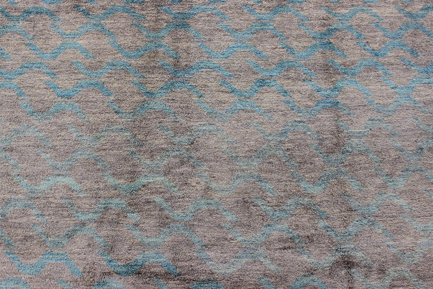 Modern Rug With All - Over Design by Keivan Woven Arts. rug 1912 - 265 Keivan Woven Arts / country of origin / type: Afghan / Tribal Measures: 9'1 x 12'4. This tribal Afghan rug with a modern design rendered in an abstract pattern, features a silver - ... - Keivan Woven Arts1912 - 265 - 12327Rug