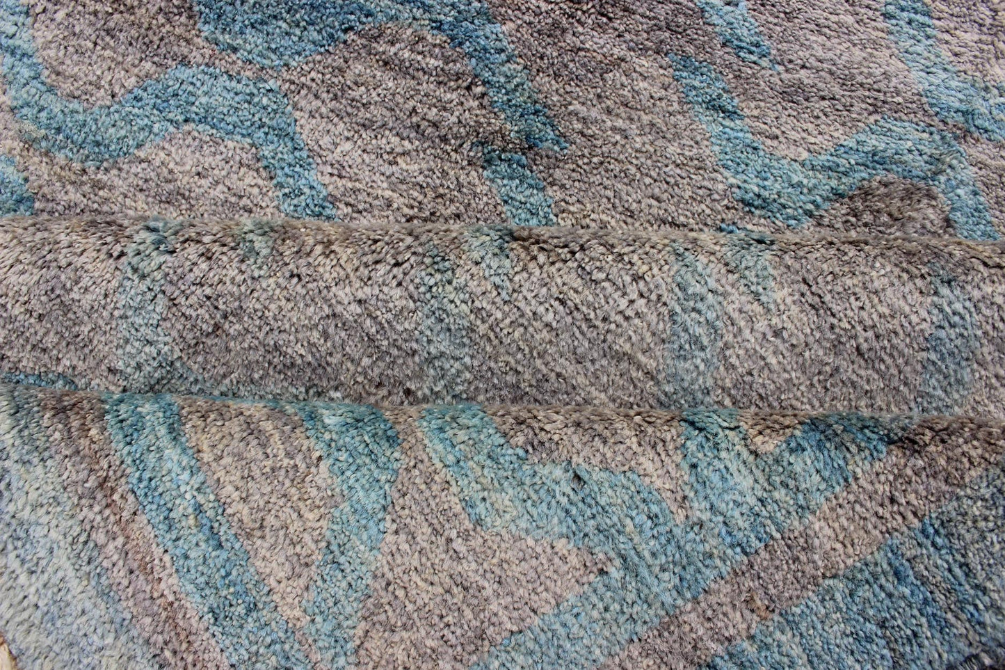 Modern Rug With All - Over Design by Keivan Woven Arts. rug 1912 - 265 Keivan Woven Arts / country of origin / type: Afghan / Tribal Measures: 9'1 x 12'4. This tribal Afghan rug with a modern design rendered in an abstract pattern, features a silver - ... - Keivan Woven Arts1912 - 265 - 12327Rug