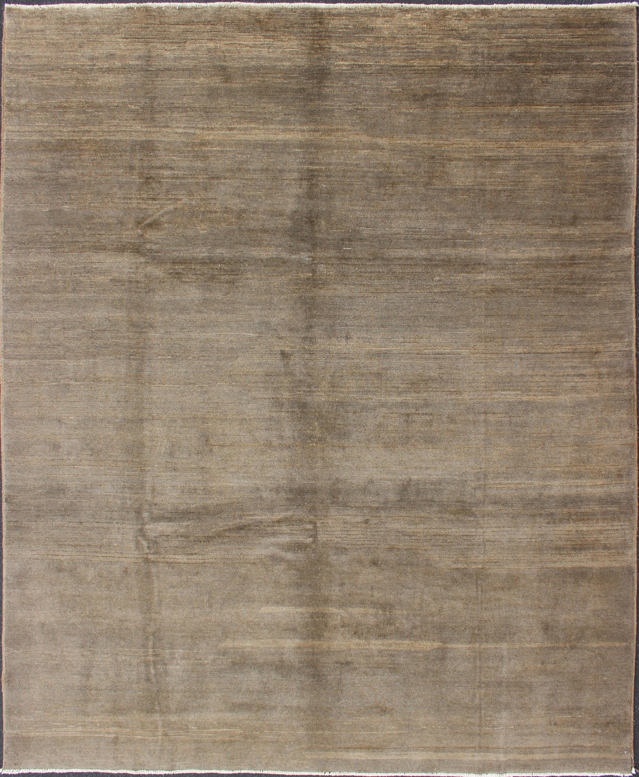 Modern Rug in Neutral Tones With Subdued Design by Keivan Woven Arts. Keivan Woven Arts / rug 1912 - 274, country of origin / type: Afghanistan. Measures: 8'3 x 9'10. The subdued design of this piled rug makes it perfect for modern and casual inte... - Keivan Woven Arts1912 - 274 - 12843Rug