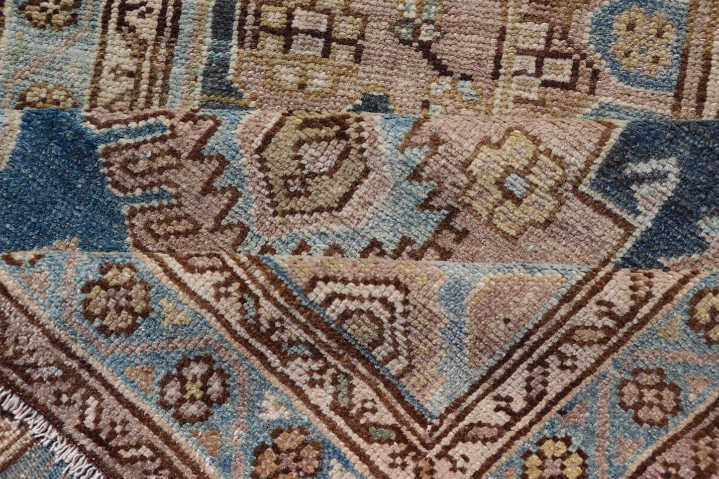 Measures: 3'2 x 12'8
This captivating long Azerbaijan runner is masterfully woven to create a tapestry of intricate patterns and serene color schemes. The rug features a striking array of symmetrical medallion designs, each meticulously crafted to ...