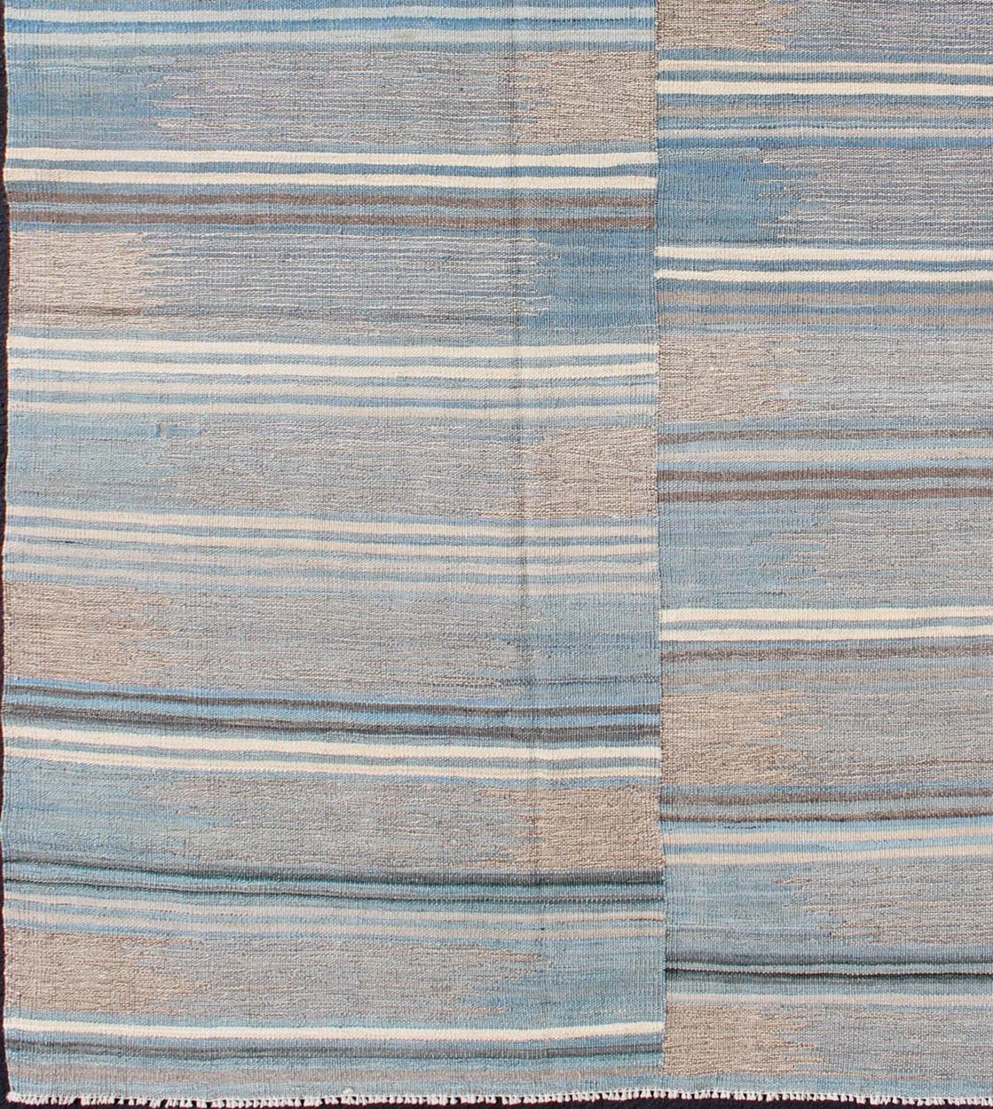 Keivan Woven Arts Multicolor Paneled Flat - Weave Kilim Rug with Modern Design. Keivan Woven Arts/ rug /AFG - 14960, country of origin / type: Afghanistan / Kilim. Measures: 5'8 x 8'5 Colorful flat - weave modern Kilim rug with modern design for mode... - Keivan Woven ArtsAFG - 14960 - 10448Rug