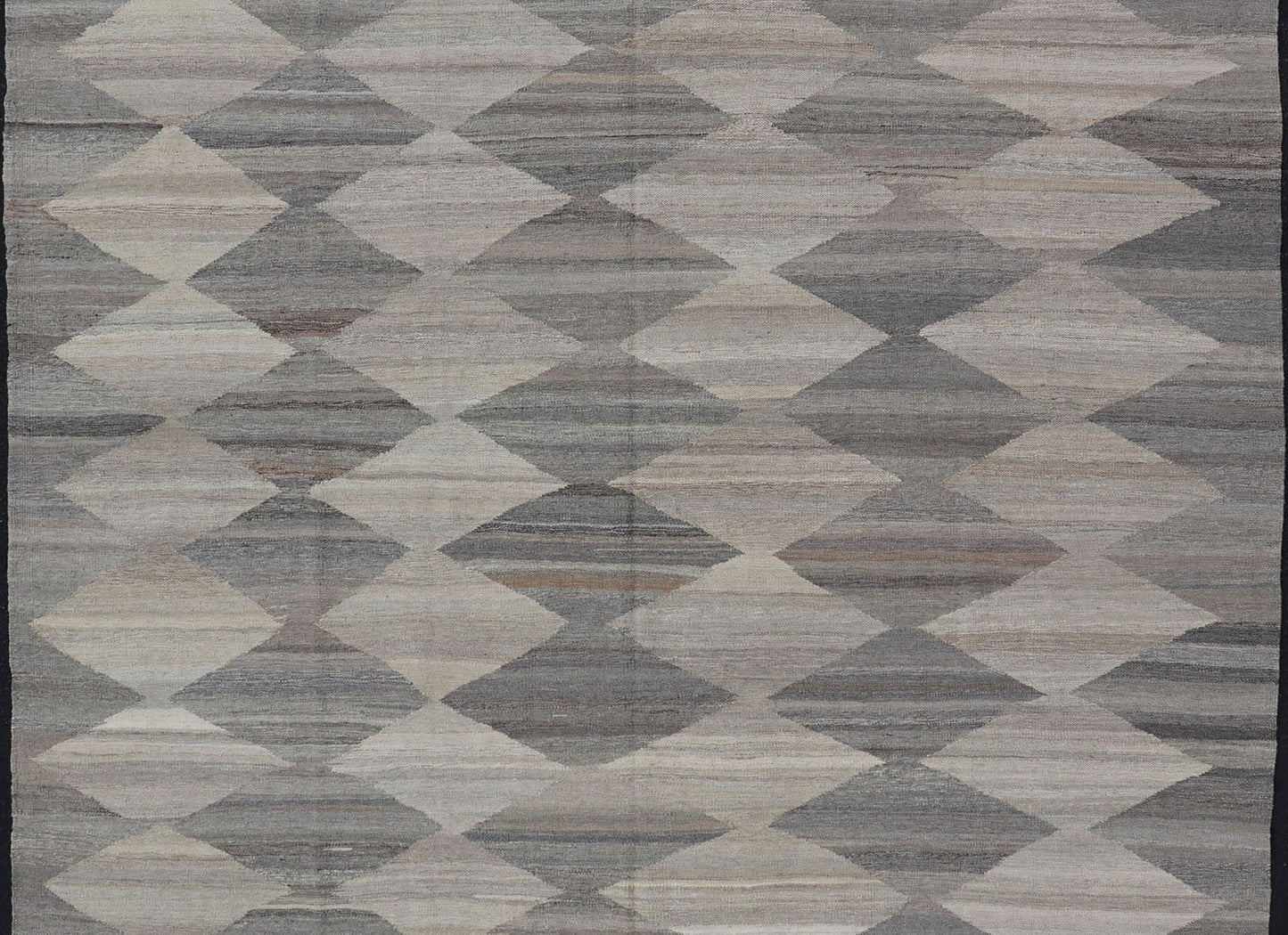 Large Pattern with All - Over Modern Design Flat - Weave Kilim in Natural Tones Flat - weave Kilim rug with multi colors, Keivan Woven Arts rug AFG - 27652, country of origin / type: Afghanistan / Kilim The design of this Kilim rug makes it perf... - Keivan Woven ArtsAFG - 27652 - 15584Rug