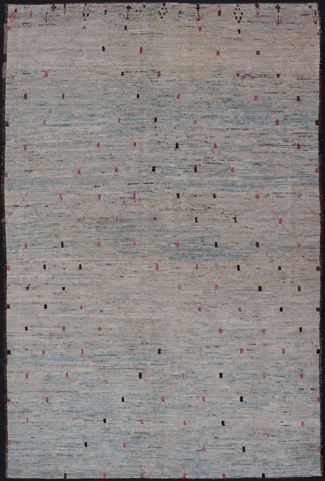 Modern Afghanistan Rug with All - Over Modern Pattern Neutral tone rug with allover modern design, Keivan Woven Arts / rug AFG - 29165, country of origin / type: Afghanistan The subdued design of this piled rug makes it perfect for modern and... - Keivan Woven ArtsAFG - 29165 - 15587Rug