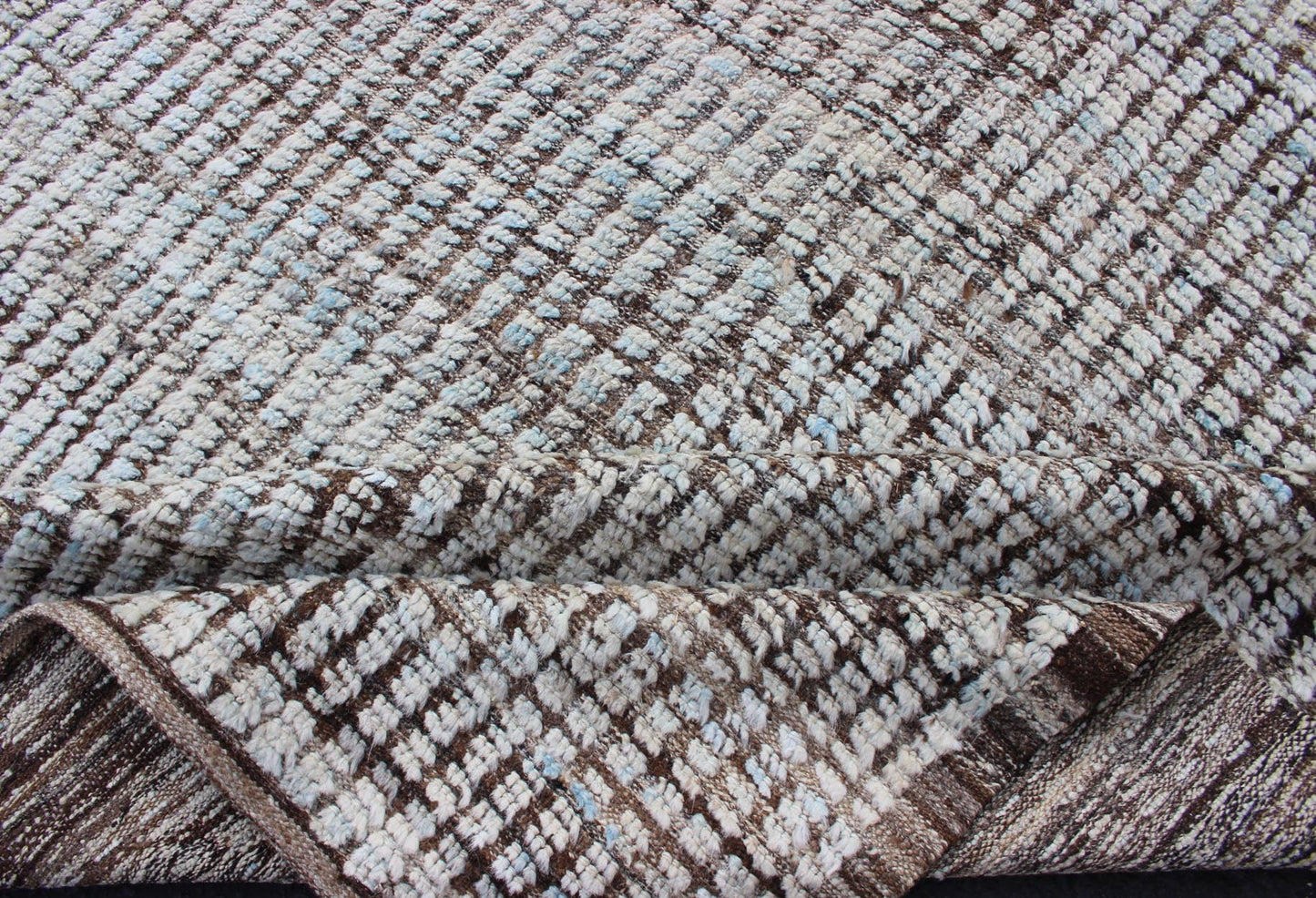 Modern Afghanistan Rug in Neutral Tones with Subdued Design Neutral tone rug with Moroccan free - flowing tribal design, rug afg - 29249, country of origin / type: Afghanistan / The subdued design of this piled rug makes it perfect for mod... - Keivan Woven ArtsAFG - 29249 - 11934Rug