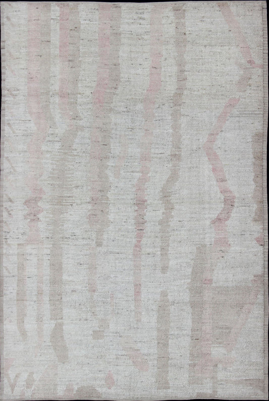 Modern Afghanistan Rug with All - Over Modern Pattern Neutral tone rug with Moroccan free - flowing modern design, rug AFG - 33300, country of origin / type: Afghanistan The subdued design of this piled rug makes it perfect for modern and casua... - Keivan Woven ArtsAFG - 33300 - 13226Rug