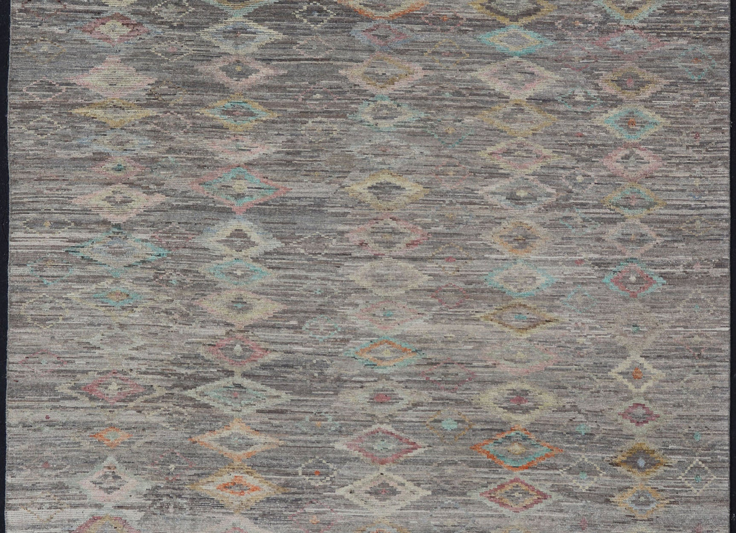 Casual Modern Design Rug in Light Grey and Pops of Colors for Modern Interiors Casual modern design rug with faded pop of colors on a neutral and gray tone background, Keivan Woven Arts / rug AFG - 36117, country of origin / type: Afghanistan / Mo... - Keivan Woven ArtsAFG - 36117 - 5432 - 16790Rug