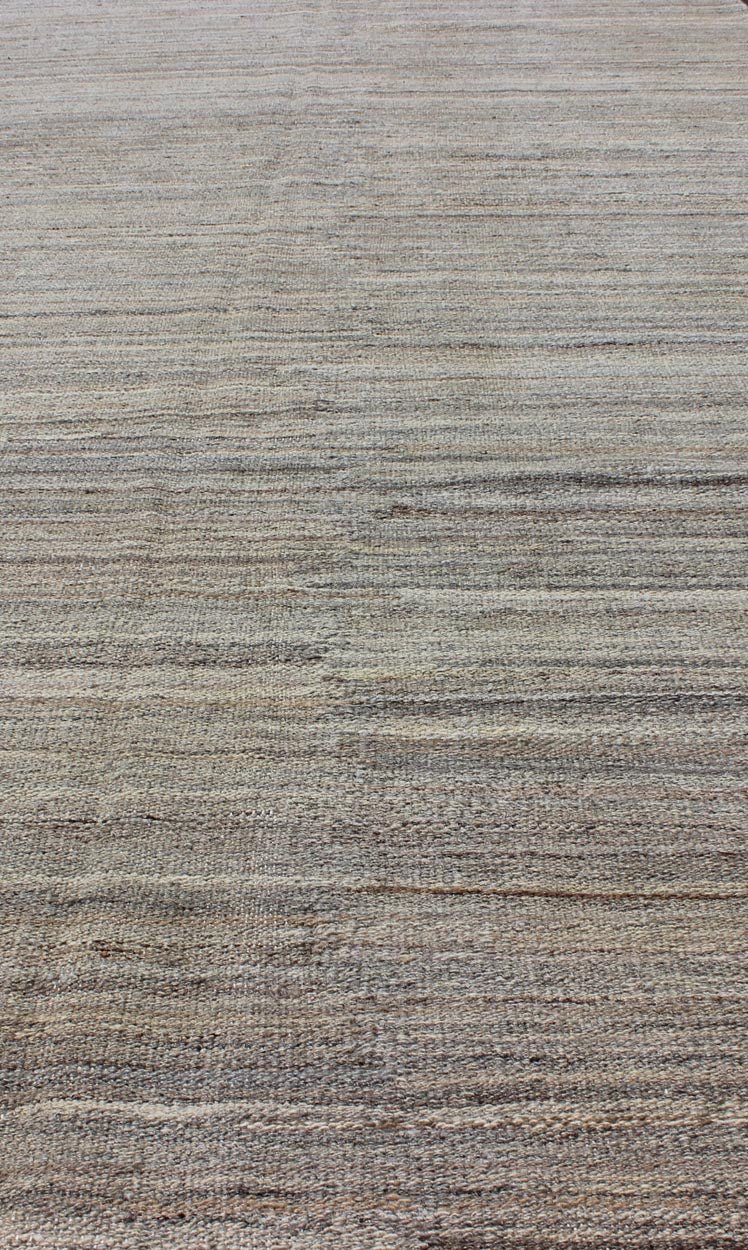 Keivan Woven Arts Modern Gallery Runner Kilim in Wool with Geometric Design. Keivan Woven Arts; rug AFG - 3853, country of origin / type: Afghanistan / Kilim, circa early - 21th century. Measures: 4'7 x 16'3 This flat - weave tribal kilim has been han... - Keivan Woven ArtsAFG - 3853 - 10402Rug