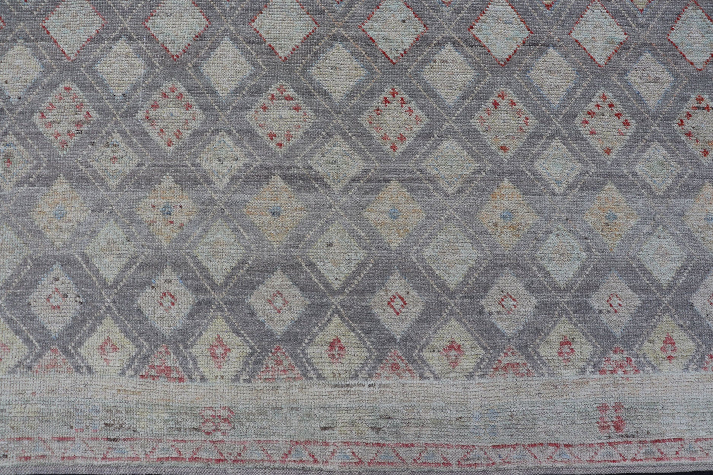 Measures: 6'4 x 9'6 Modern Afghan Tribal Rug by Keivan Woven Arts in Wool with Sub - Geometric Design. Modern Casual Tribal Rug, Keivan Woven Arts / rug AFG - 39465, country of origin / type: Afghanistan / Modern Casual, circa Early - 21th Century. ... - Keivan Woven ArtsAFG - 39465 - 18275Rug