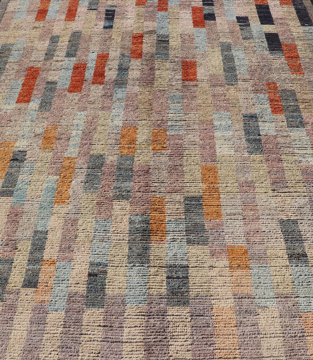Keivan Woven arts modern rug in abstract design and colorful field . Measures: 7'0 x 9'6 This Keivan Woven arts modern rug made in an abstract design and colorful field with variety of bright and happy colors. this Keivan Woven Arts mod... - Keivan Woven ArtsAFG - 39468 - 18293Rug