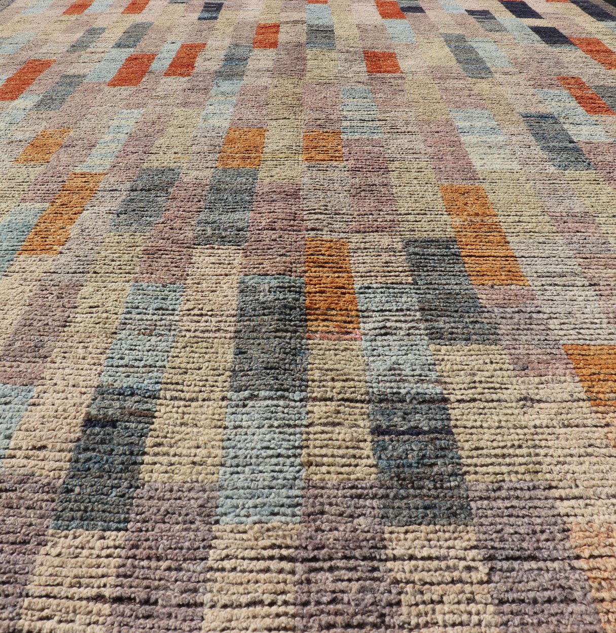 Keivan Woven arts modern rug in abstract design and colorful field . Measures: 7'0 x 9'6 This Keivan Woven arts modern rug made in an abstract design and colorful field with variety of bright and happy colors. this Keivan Woven Arts mod... - Keivan Woven ArtsAFG - 39468 - 18293Rug