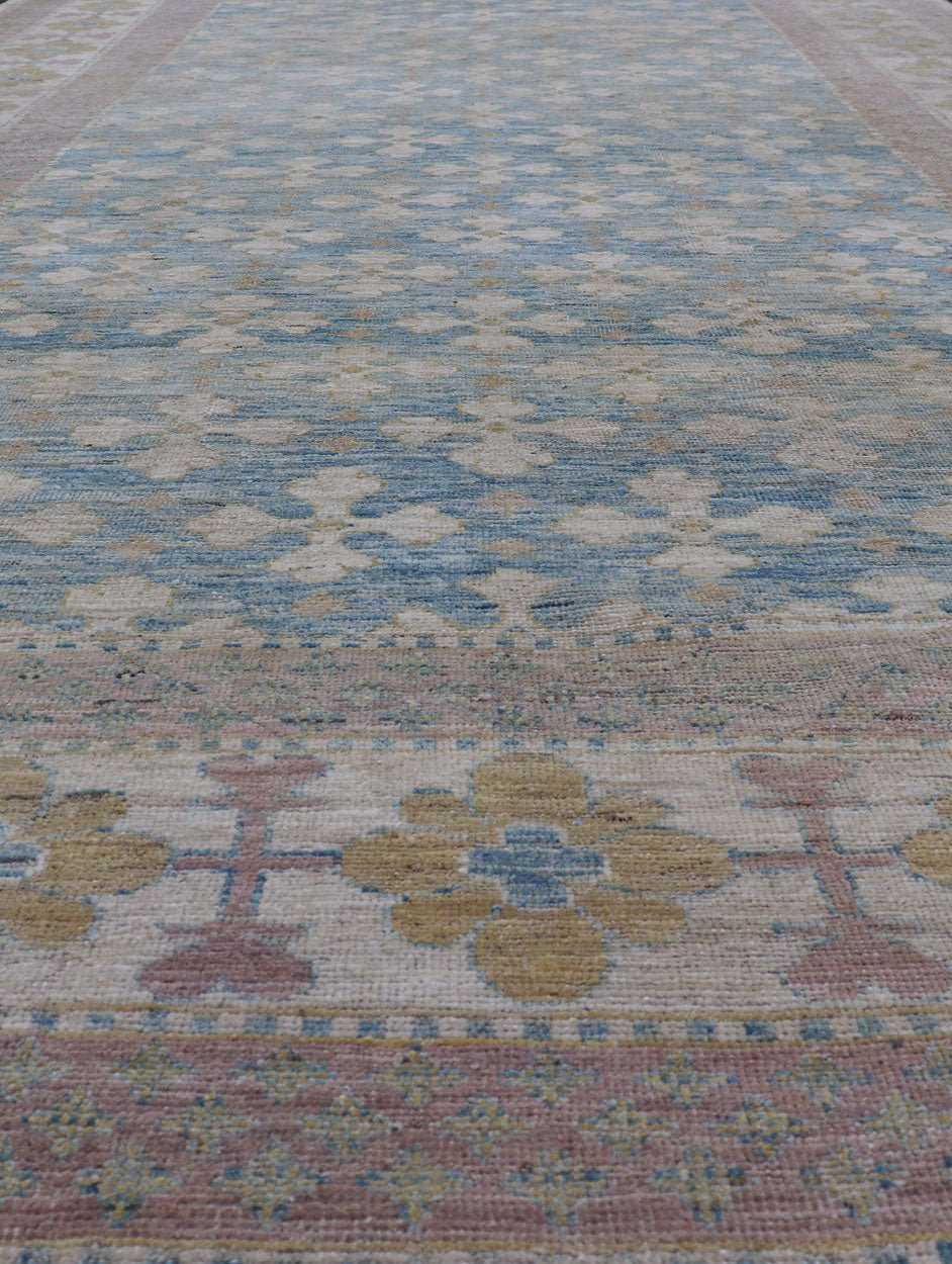 Keivan Woven Arts Khotan design large Gallery rug Measures: 8'3 x 15'2 This Keivan Woven Arts Khotan design large Gallery rug ahs been made in northern Afghanistan with the finest wool. - Keivan Woven ArtsAFG - 39479 - 18299Rug