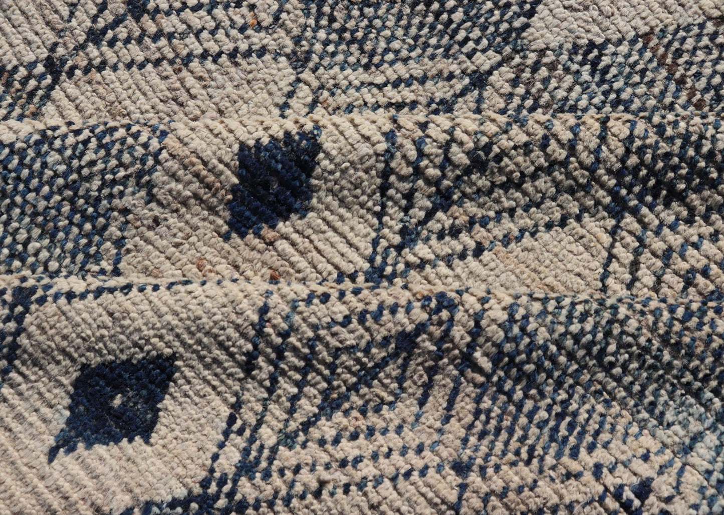 Keivan Woven Arts Large modern diamond Design rug in Navy, Blue and off white. Measures: 10'6 x 13'0 Keivan Woven Arts modern rug with diamond pattern in Navy and off white, modern rug by Keivan woven arts in diamond design Keivan... - Keivan Woven ArtsAFG - 39491 - 18317Rug