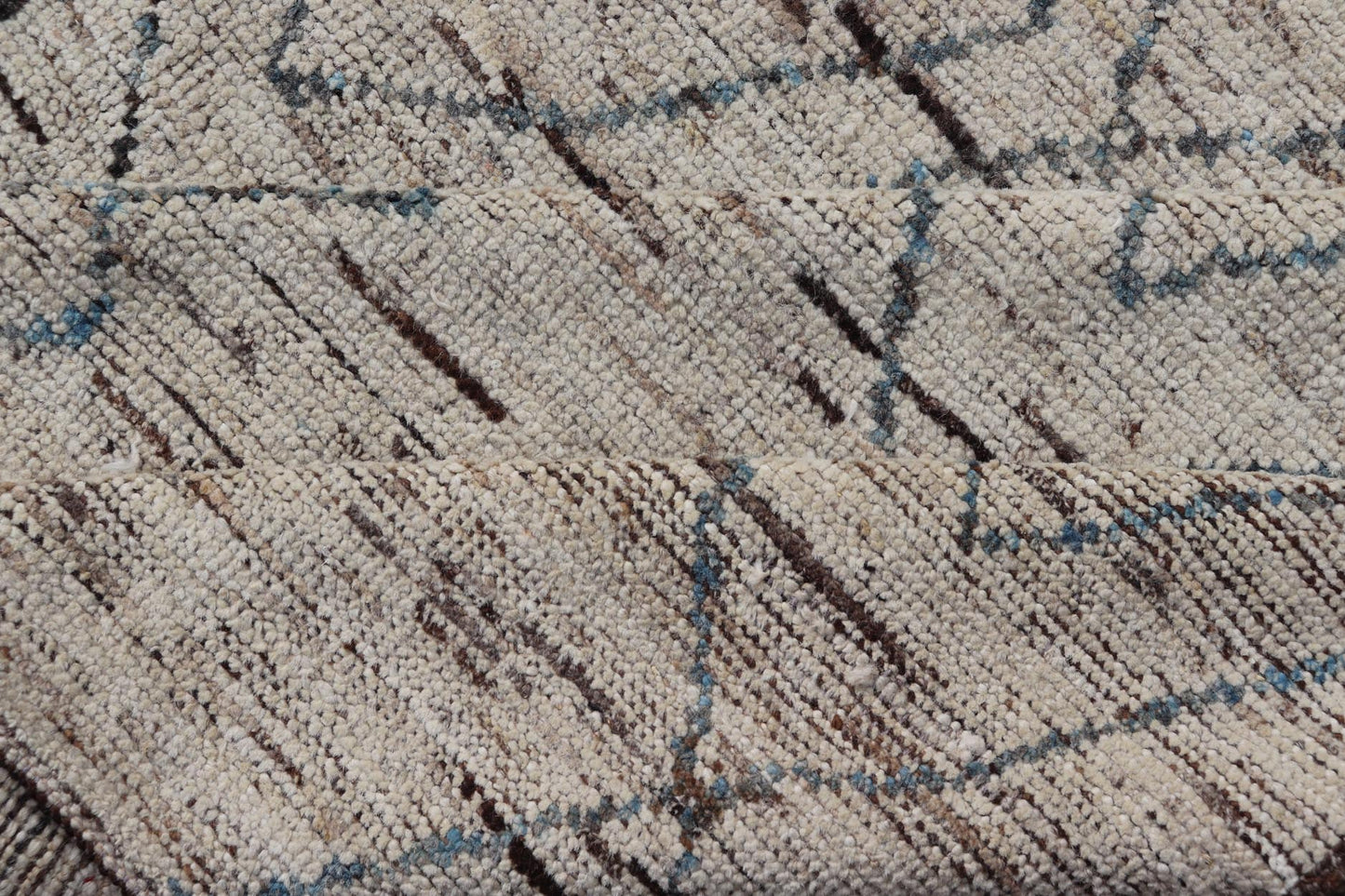 Modern Hand - Knotted Rug in Wool with All - Over Sub - Geometric Tribal Design This modern casual tribal rug has been hand - knotted in wool. The rug features a modern sub - geometric diamond design, replete with various motifs. The rug is rendered in b... - Keivan Woven ArtsAFG - 39662 - 19772Rug