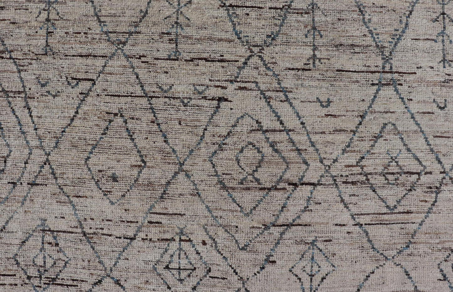 Modern Hand - Knotted Rug in Wool with All - Over Sub - Geometric Tribal Design This modern casual tribal rug has been hand - knotted in wool. The rug features a modern sub - geometric diamond design, replete with various motifs. The rug is rendered in b... - Keivan Woven ArtsAFG - 39662 - 19772Rug