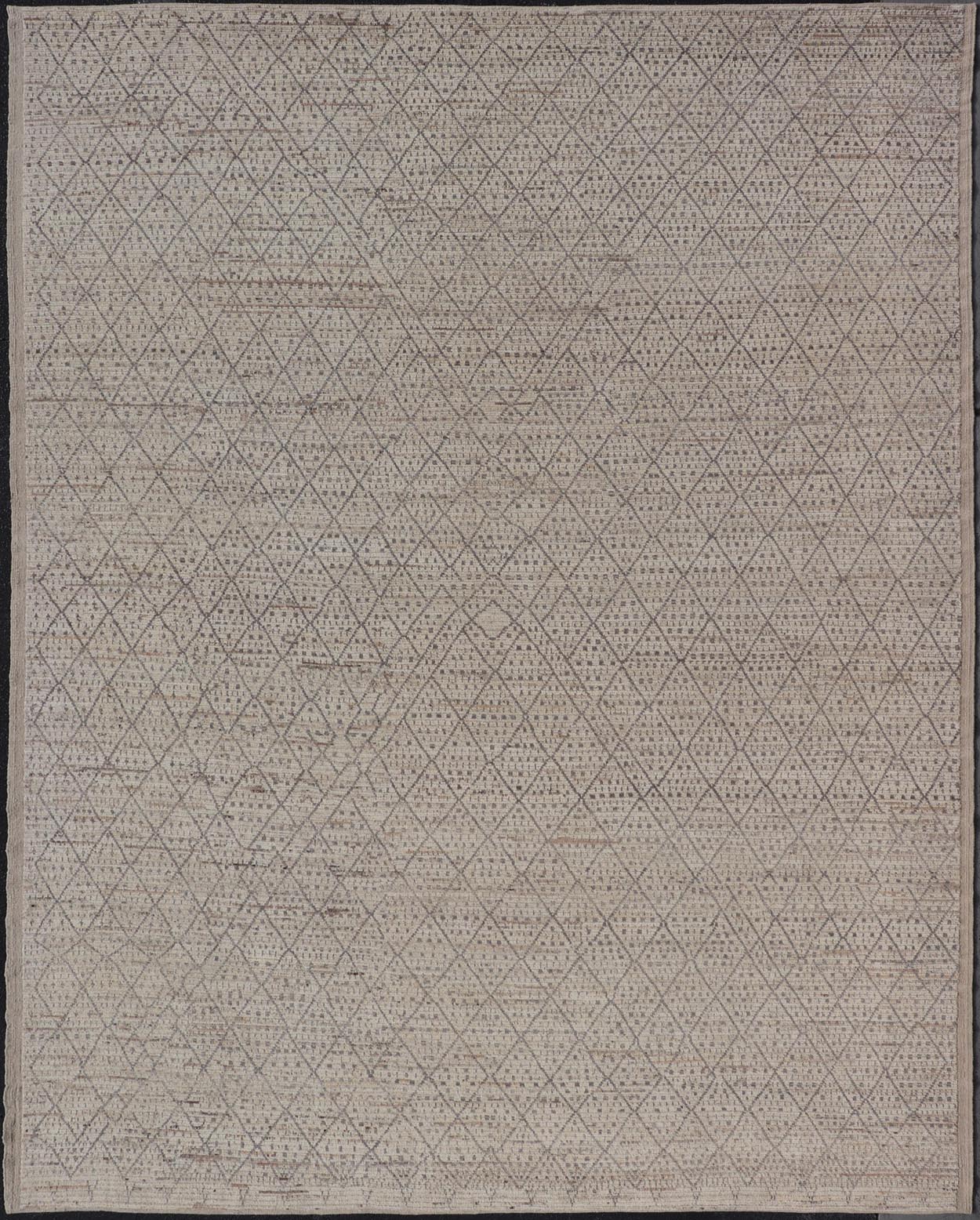 Modern Moroccan Rug in Wool with All - Over Diamond Design by Keivan Woven Arts This modern casual tribal rug has been hand - knotted in wool. The rug features a modern sub - geometric diamond design, replete with various motifs within each diamond.... - Keivan Woven ArtsAFG - 39921 - 19778Rug