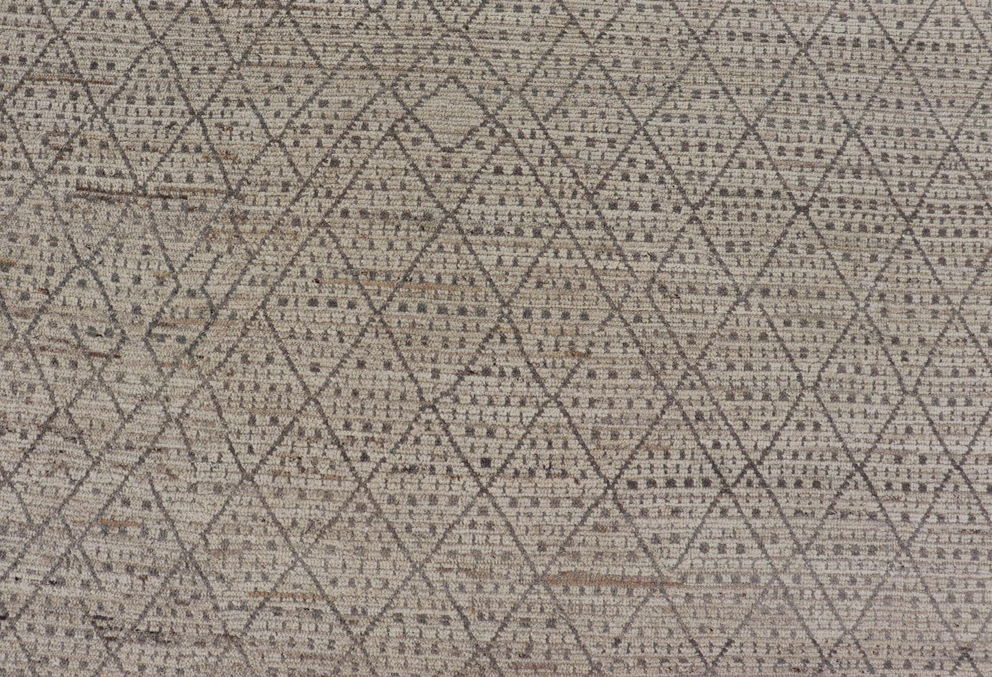 Modern Moroccan Rug in Wool with All - Over Diamond Design by Keivan Woven Arts This modern casual tribal rug has been hand - knotted in wool. The rug features a modern sub - geometric diamond design, replete with various motifs within each diamond.... - Keivan Woven ArtsAFG - 39921 - 19778Rug
