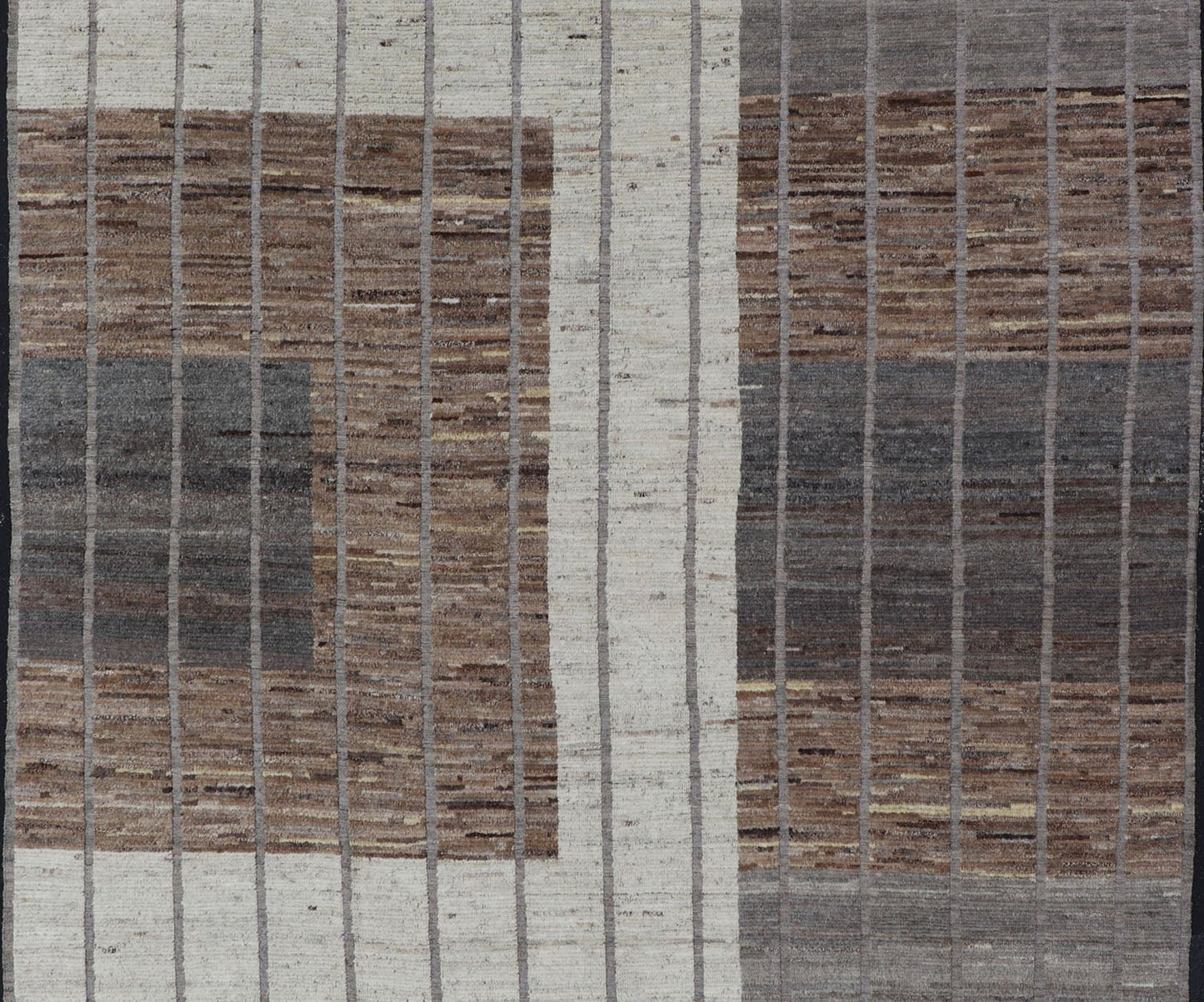 Earth - Toned Textural Elegance Rug by Keivan Woven Arts Architectural Modern Rug in Earth Tones with Distressed Texture. Large Modern Casual Rug in minimalist design, modern design, with Square Modern Design. Keivan Woven Arts; AFG - 43432 Country of ... - Keivan Woven ArtsAFG - 43432 - 20169Rug