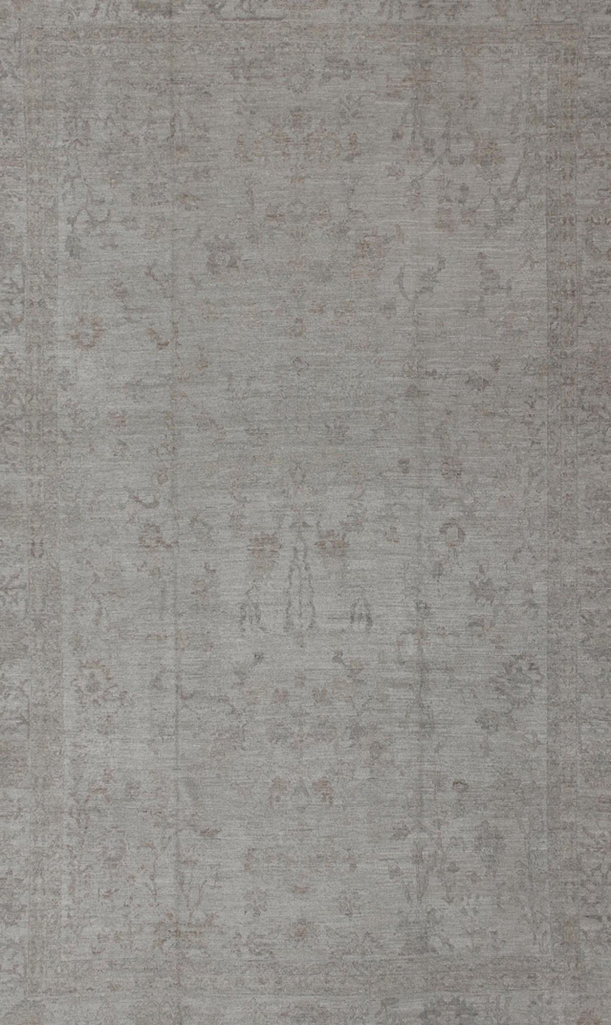 Large Angora Turkish Oushak Rug in Cream, Taupe, Silver, and Hints of Faded Blue Gray, cream, taupe, and light blue Angora rug from Turkey, rug AN - 117272, country of origin / type: Turkey / Angora Oushak From our Angora collection, this p... - Keivan Woven ArtsAN - 117272 - 4331Rug