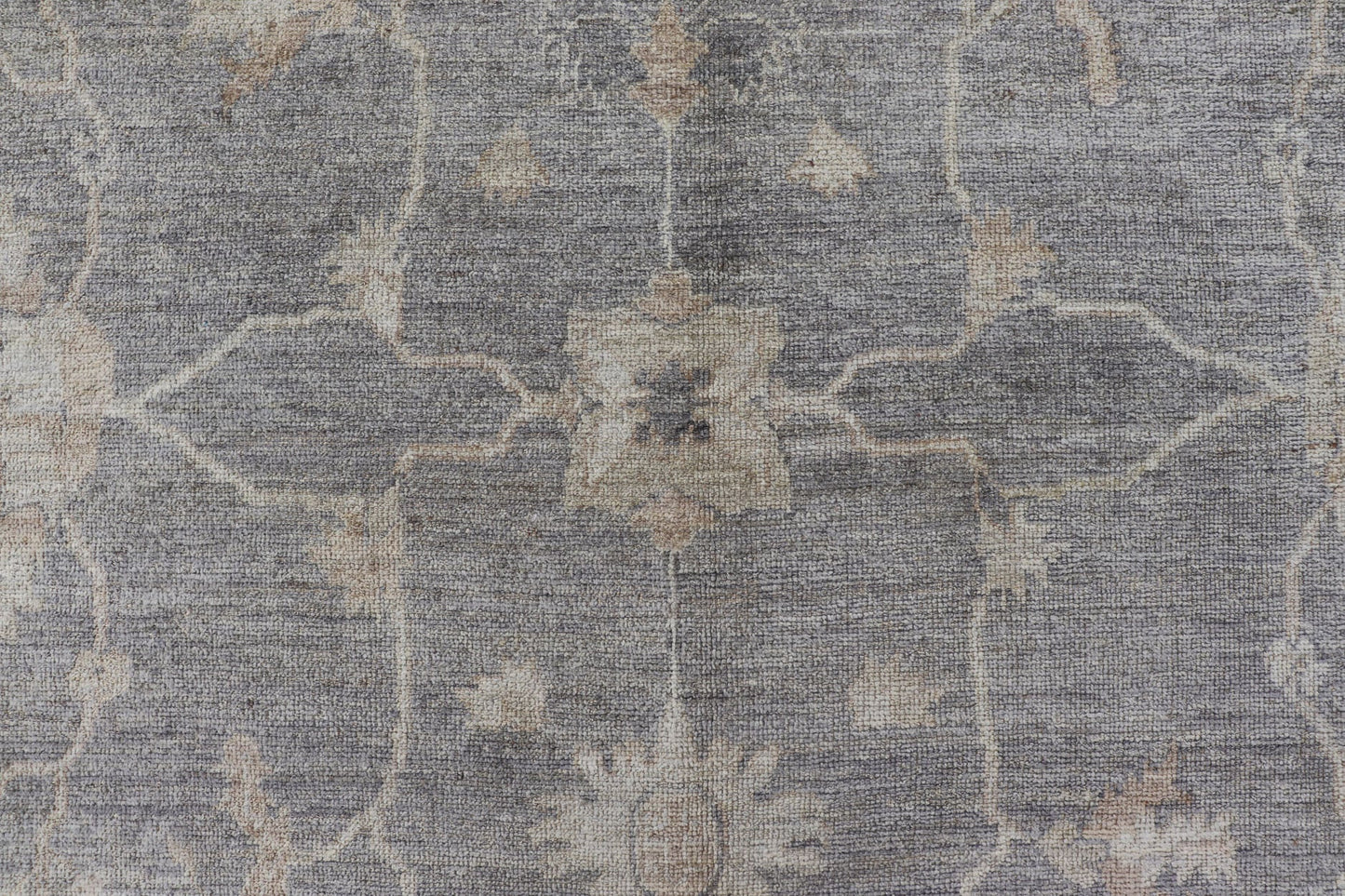 Keivan Woven Arts Turkish Angora Oushak Rug with Floral Design in Neutral. rug AN - 125392, country of origin / type: Turkey / Oushak. antique reproduction ushak, angora oushak. Measures: 9'11 x 12'10 The design of this beautiful Oushak rug, Turk... - Keivan Woven ArtsAN - 125392 - 7423Rug