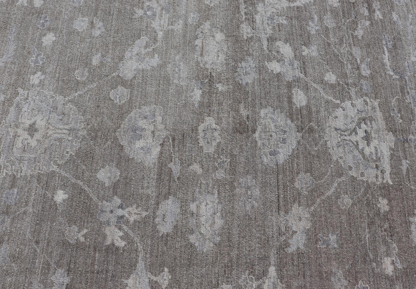 Large Angora Oushak With All - Over Floral Design With Neutral Colors Turkish Angora Large Oushak With All - Over Floral Design. Keivan Woven Arts / rug AN - 151005, country of origin / type: Turkey / Oushak. antique reproduction Ushak, angora Oushak... - Keivan Woven ArtsAN - 151005 - 21385Rug
