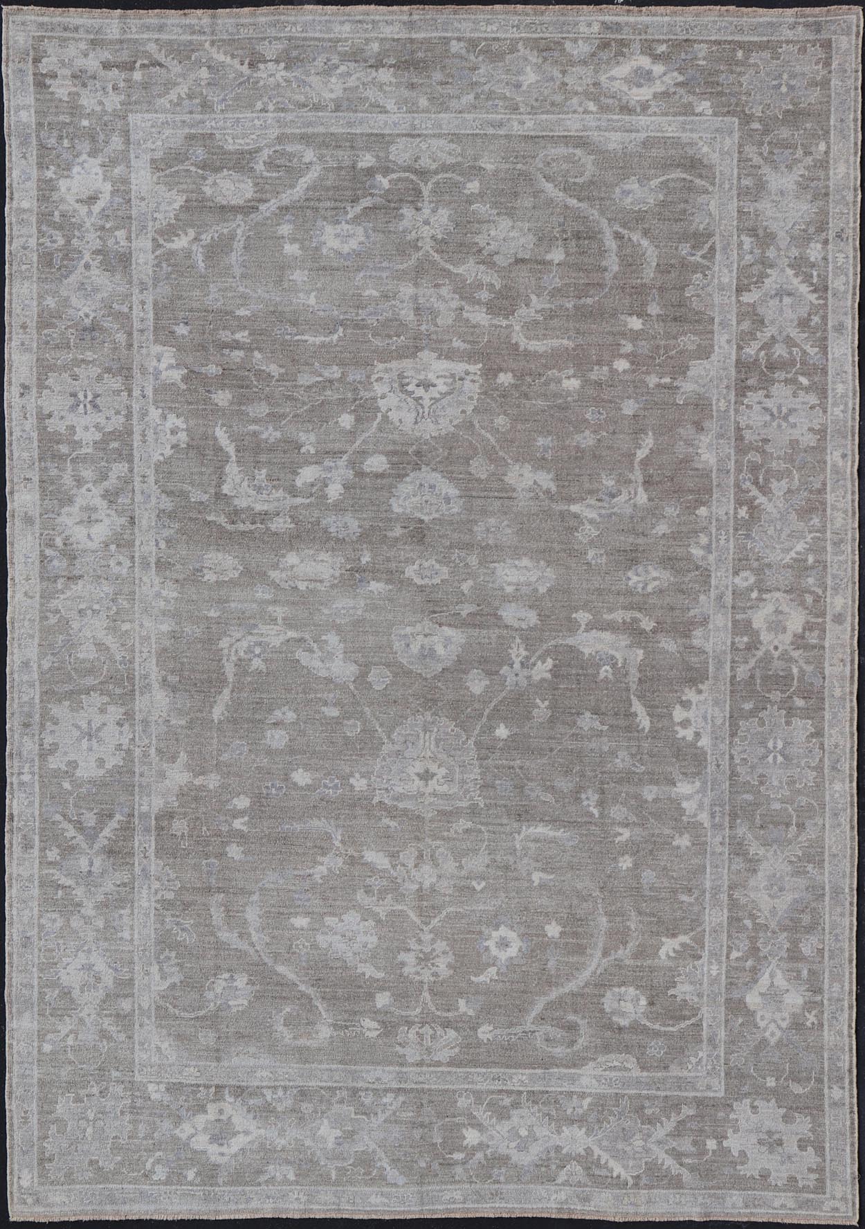 Large Angora Oushak With All - Over Floral Design With Neutral Colors Turkish Angora Large Oushak With All - Over Floral Design. Keivan Woven Arts / rug AN - 151005, country of origin / type: Turkey / Oushak. antique reproduction Ushak, angora Oushak... - Keivan Woven ArtsAN - 151005 - 21385Rug