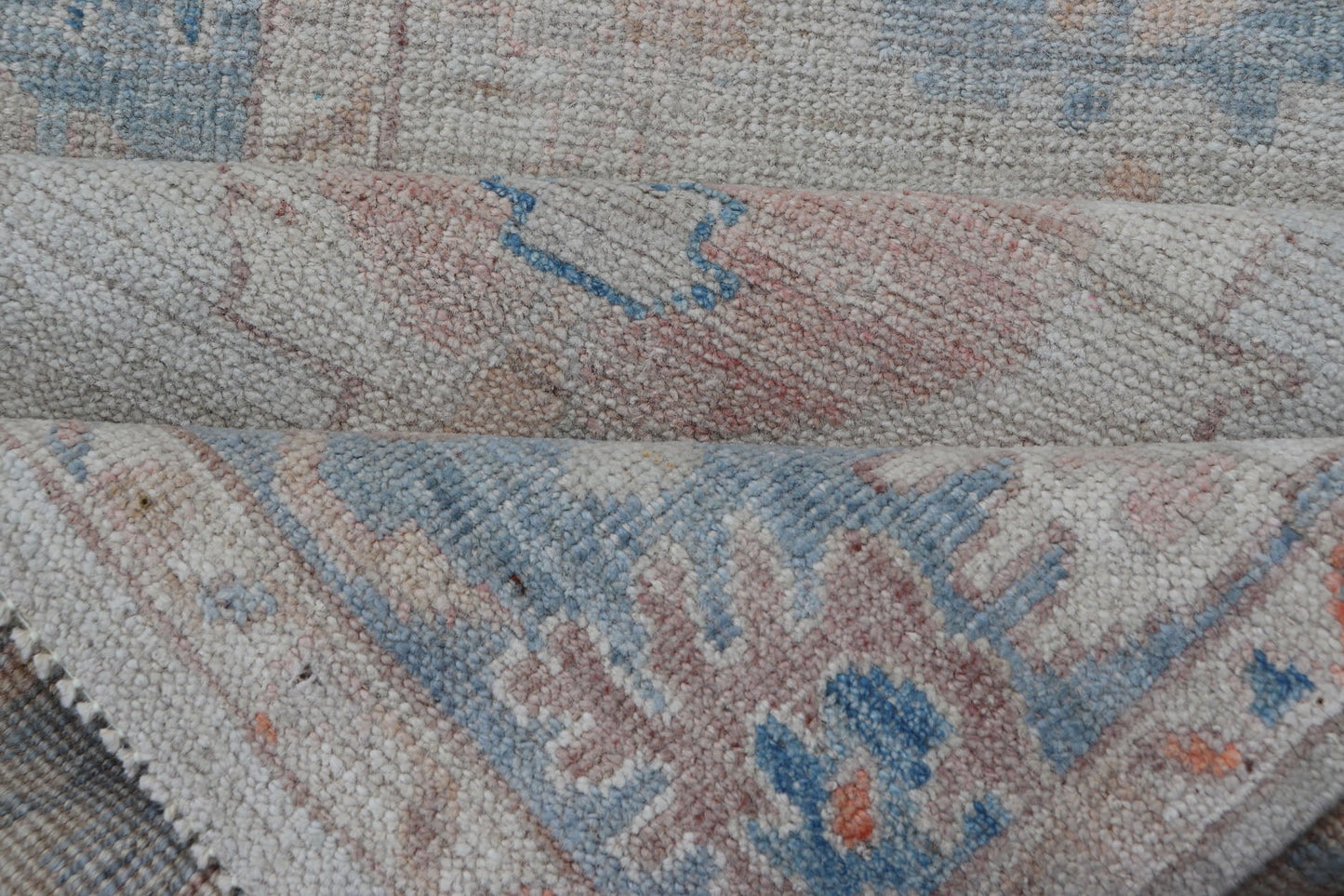 Measures: 3'0 x 9'8 Hand - Knotted Medallion Oushak Design Runner featuring Faded Colors. Keivan Woven Arts; rug AWR - 12620 Country of Origin: Afghanistan Type: Oushak Design: Medallion, All - Over, Floral Motif, This piece showcases brilliant m... - Keivan Woven ArtsAWR - 12620 - 23342Rug
