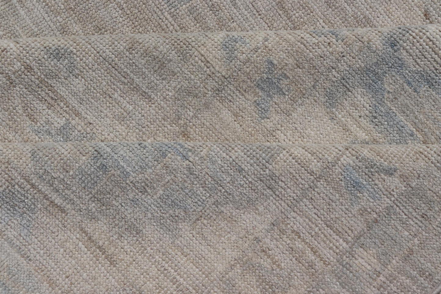 Hand - Knotted Transitional Neutral Oushak Rug in Light Gray, Light Blue, Green. Keivan Woven Arts; rug AWR - 17324 Country of Origin: Afghanistan Type: Oushak Design: All - Over, Floral. Measures: 9'1 x 11'10 Hand - Knotted in Afghanistan, this rustic ... - Keivan Woven ArtsAWR - 17324 - 24904Rug