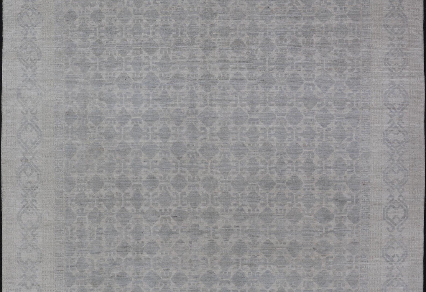 Modern All - Over Tribal Motif Khotan Area Rug in Muted Gray's and Cream. Country of Origin: Afghanistan; Type: Khotan; Design: Floral, All - Over; Keivan Woven Arts: rug/AWR - 17589. Measures: 8'0 x 10'0 This modern Khotan features a modern muted gra... - Keivan Woven ArtsAWR - 17589 - 25036