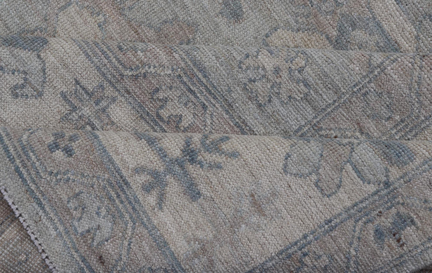 Modern All - Over Floral Oushak with Light Gray Background And Neutral Colors Keivan Woven Arts rug AWR - 8468 Country of Origin: Afghanistan Type: Oushak Design: Floral, All - Over, Abstract Floral. Measures: 9'0 x 11'9 This Oushak was hand - knott... - Keivan Woven ArtsAWR - 8468 - 21257Rug