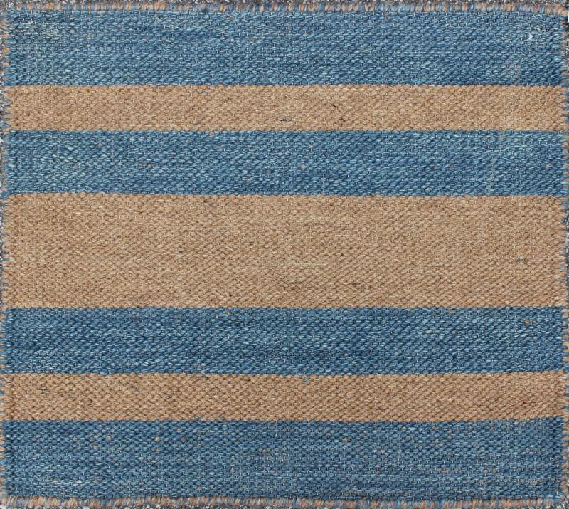 RK - 40 BLUE 7002 BROWN - Keivan Woven ArtsBDH - 112234 - 6312Rug