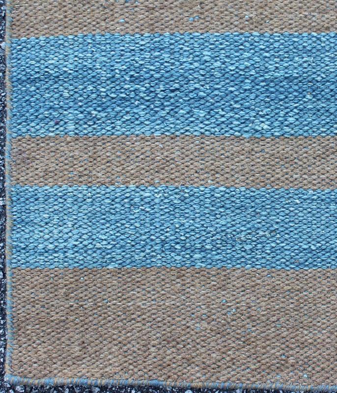 RK - 40 BLUE 7002 BROWN - Keivan Woven ArtsBDH - 116959 - 7082Rug