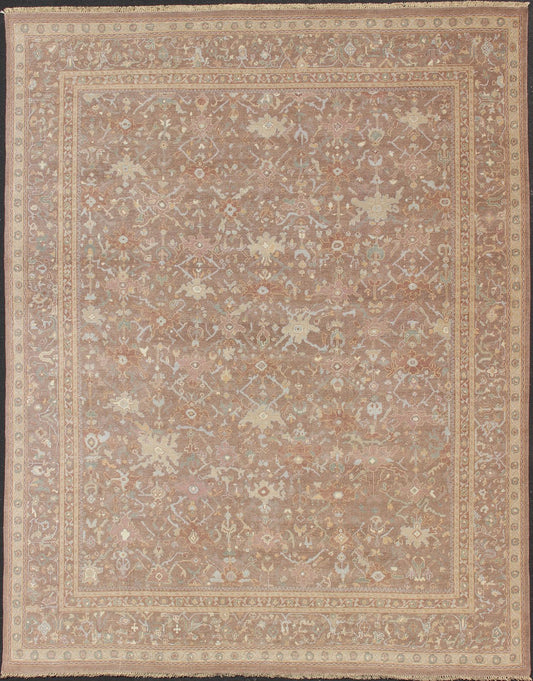 Keivan Woven Arts Large All - Over Design Hand - Knotted Wool Fine Amritsar Rug Large Keivan Woven Arts All - Over Design Hand - Knotted Wool Fine Amritsar Rug Modern Indian All - Over Hand - Knotted rug in Wool. Measures 12'9 x 15'9 This ... - Keivan Woven ArtsBDH - 724098 - 13218Rug