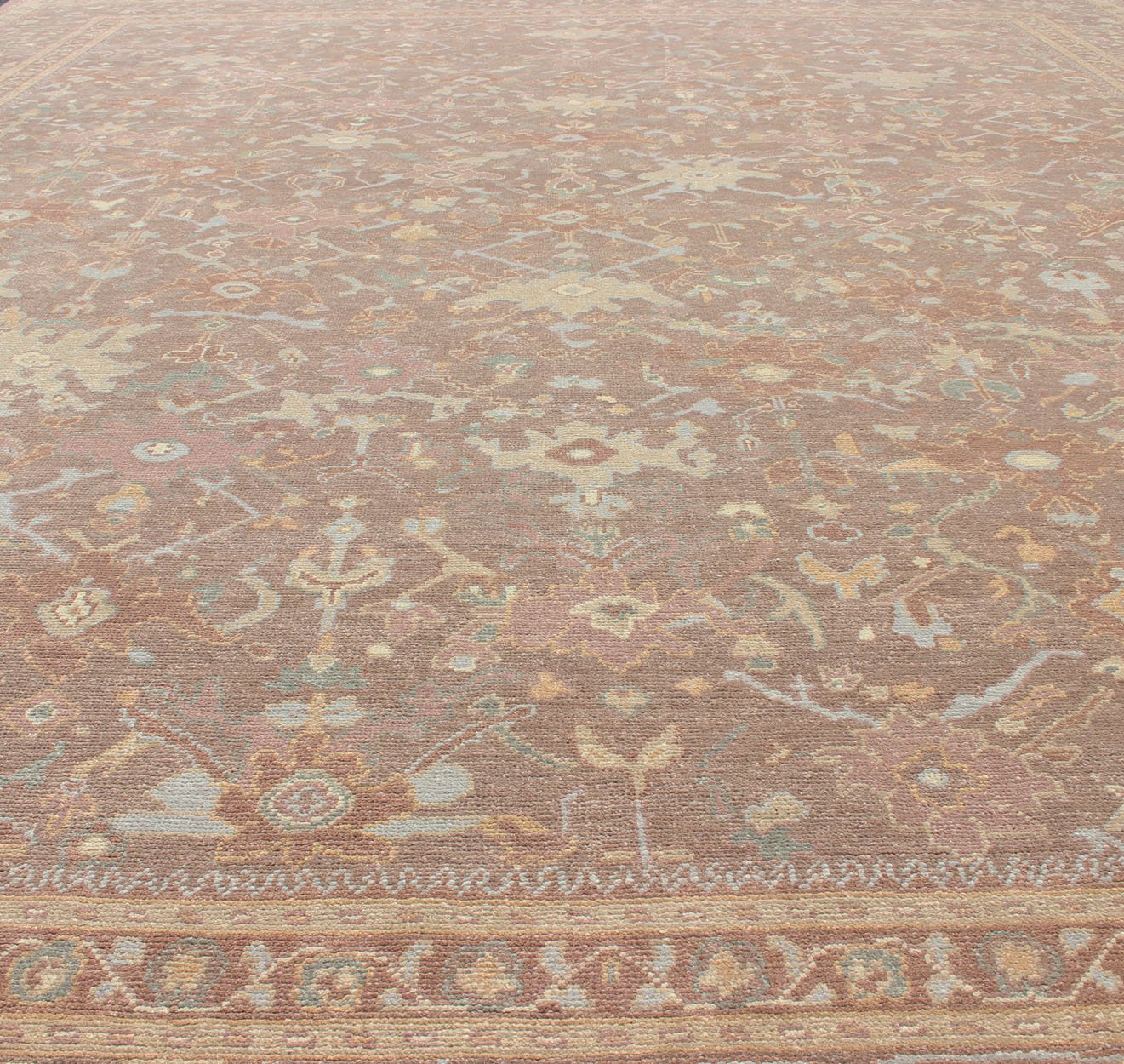 Keivan Woven Arts Large All - Over Design Hand - Knotted Wool Fine Amritsar Rug Large Keivan Woven Arts All - Over Design Hand - Knotted Wool Fine Amritsar Rug Modern Indian All - Over Hand - Knotted rug in Wool. Measures 12'9 x 15'9 This ... - Keivan Woven ArtsBDH - 724098 - 13218Rug