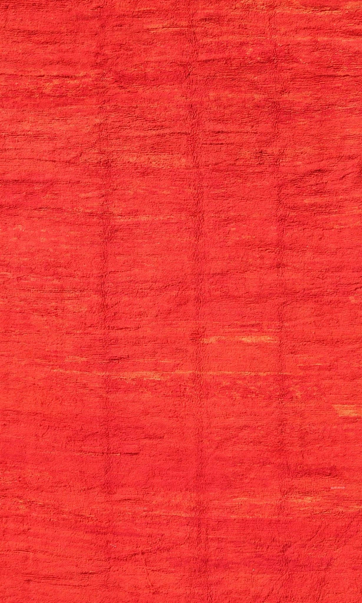 Large Mid - 20th Century Vintage Moroccan Rug with Solid Variegated Red Background Mid - 20th century vintage Moroccan rug with solid variegated red background, Keivan Woven Arts / rug BDS - K423, country of origin / type: Morocco / Tribal, circa 1950... - Keivan Woven ArtsBDS - K423 - 9268Rug