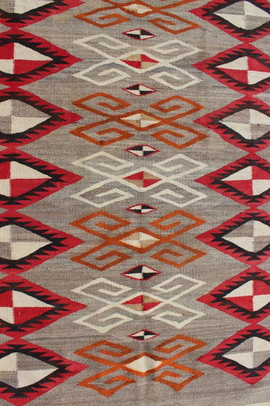 Antique Navajo Rug with Semi - Symmetrical All - Over Diamond Design Antique Navajo Rug with Semi - Symmetrical All - Over Diamond Design, rug EBD - 1023, country of origin / type: America / Navajo, circa early - 20th Century. This intriguing antiqu... - Keivan Woven ArtsEBD - 1023 - 6548Rug