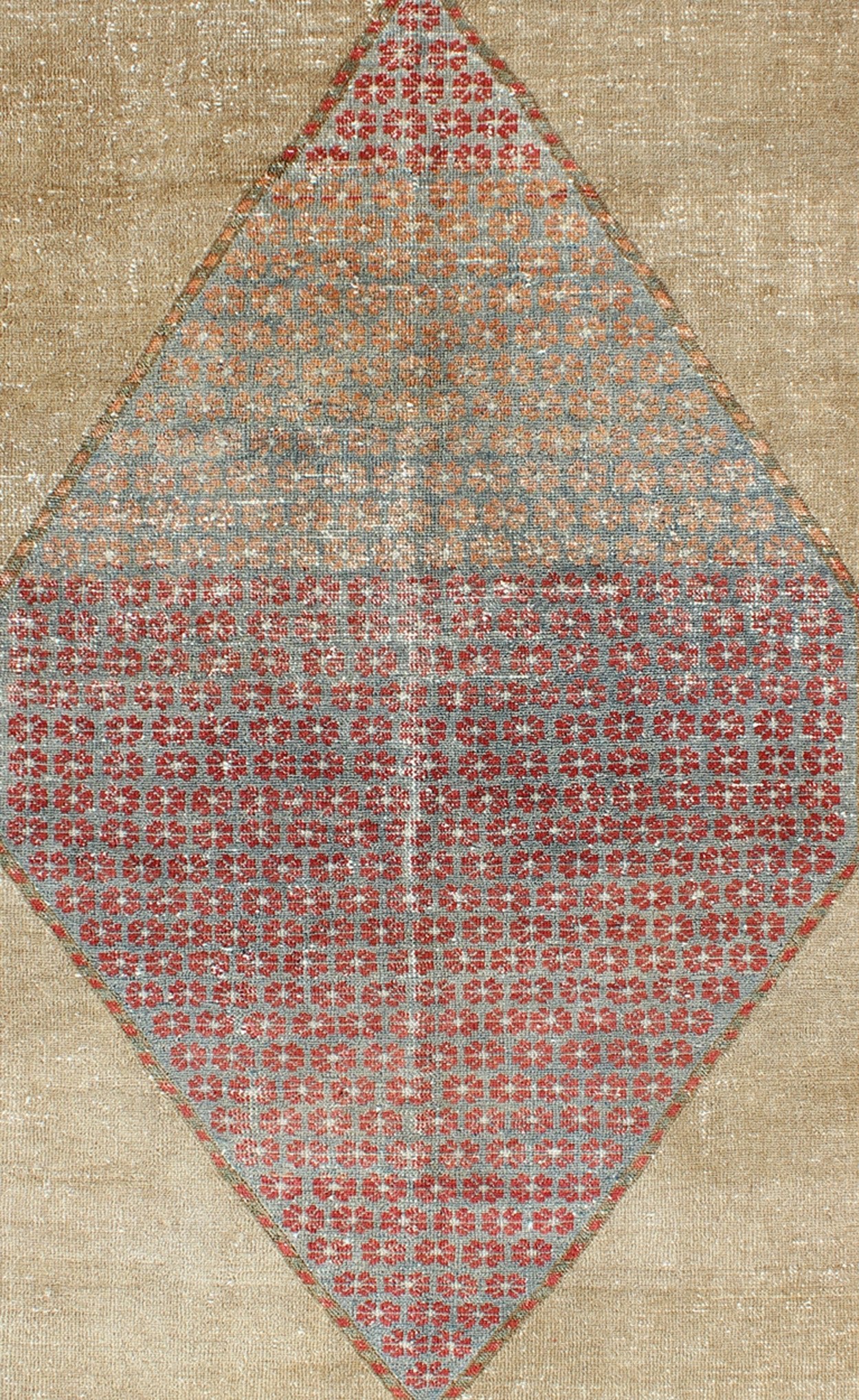 Diamond Medallion Antique Serab Persian Rug with Floral Borders kwarugs Diamond floral medallion antique Serab Persian rug with floral borders, rug ema - 7503, county of origin / type: Iran / Serab, circa 1900 This early 20th century antiqu... - Keivan Woven ArtsEMA - 7503 - 8787Rug