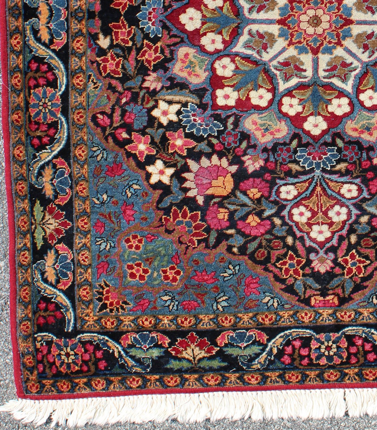 Blooming Floral Medallion Vintage Persian Kerman Rug with Multi - Colors kwarugs Blooming Floral Medallion vintage Persian Kerman rug with multi - colors, rug emac - 004, country of origin / type: Iran / Kerman, circa 1940s This vintage Persian... - Keivan Woven ArtsEMAC - 004 - 8817Rug