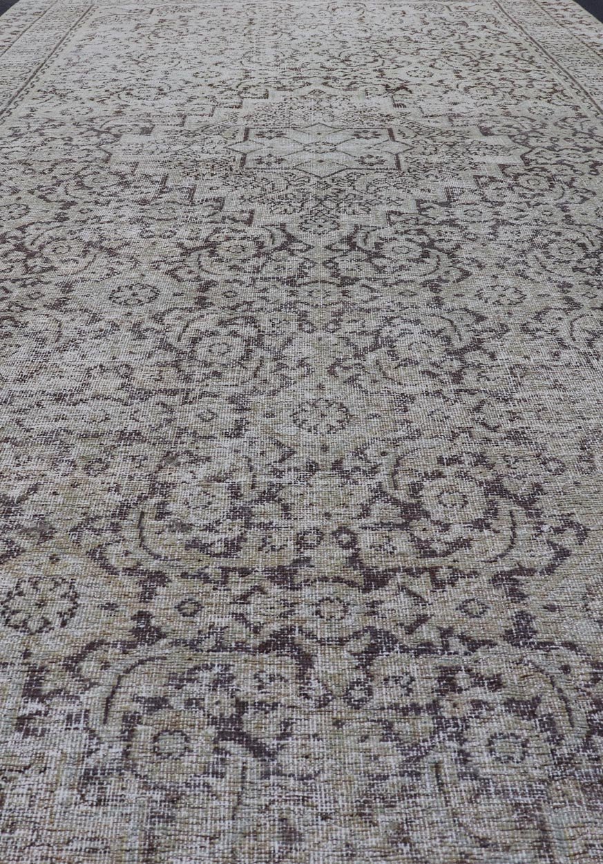 Measures: 5'9 x 12'4 Antique Karabagh Gallery Runner with All - Over Floral Medallion Design. Keivan Woven Arts / rug EMB - 22119 - 15008, country of origin / type: / Karabagh, circa 1900. - Keivan Woven ArtsEMB - 22119 - 15008 - 20307Rug